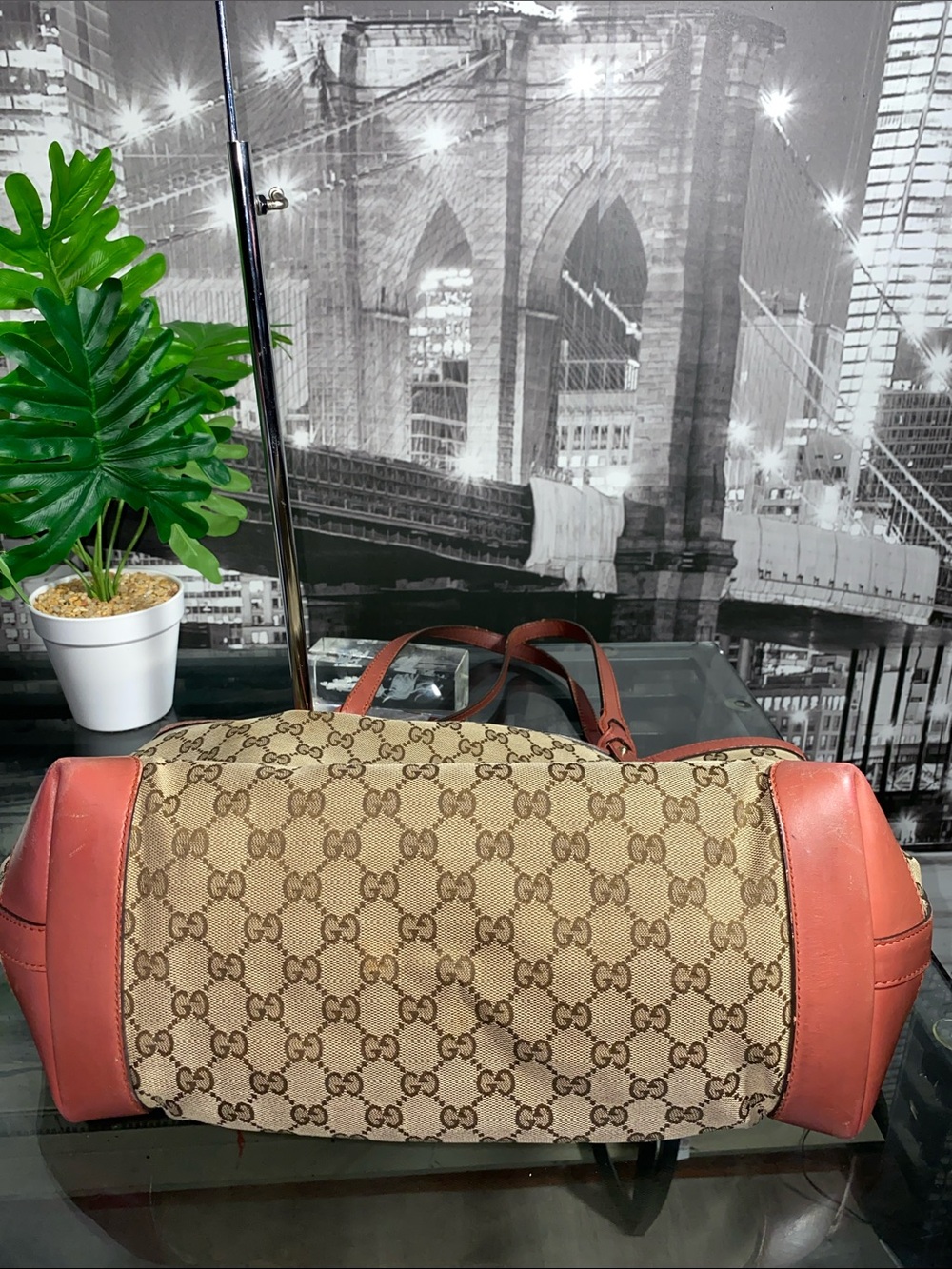 Authentic Rare Pink Gucci GG Tote Bag ONLY Without Pouch - Picture 12 of 17